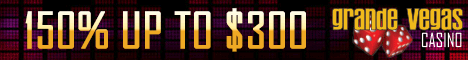 Grande Vegas Casino - EXCLUSIVE 400% Bonus up to $400